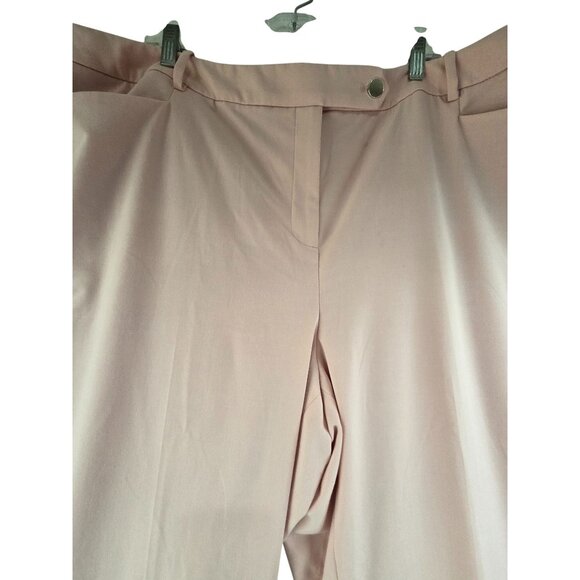 Calvin Klein Women's Dress Pants Cropped Flat Front Pink Size 18 Career Office - Picture 4 of 8